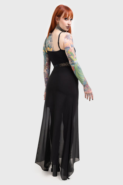 Killstar Death Star Maxi Skirt Black