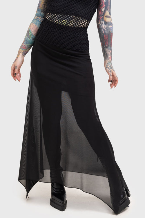 killstar Death Star Maxi Skirt Black