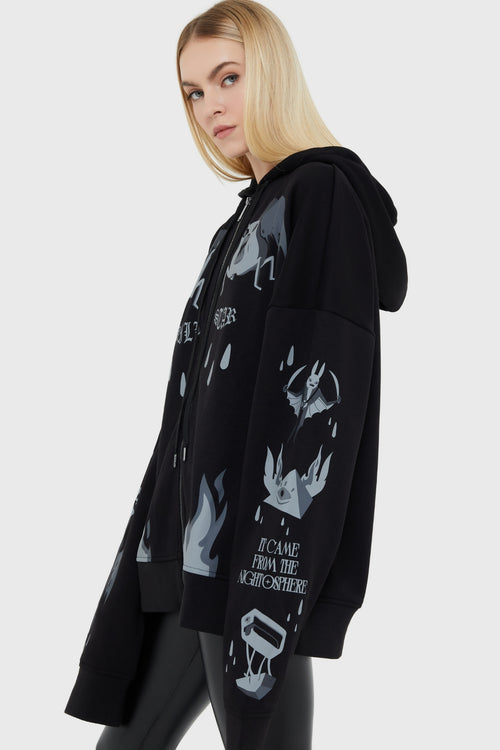 Killstar Demon Eyes Hoodie Black