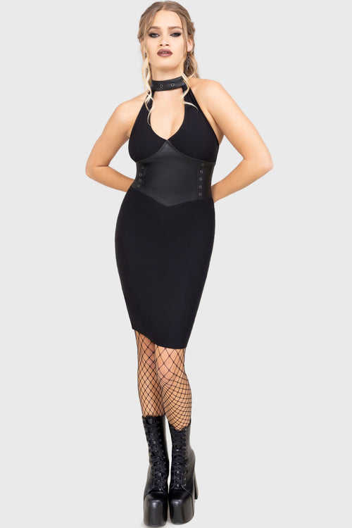 killstar Desdemonia Dress Black