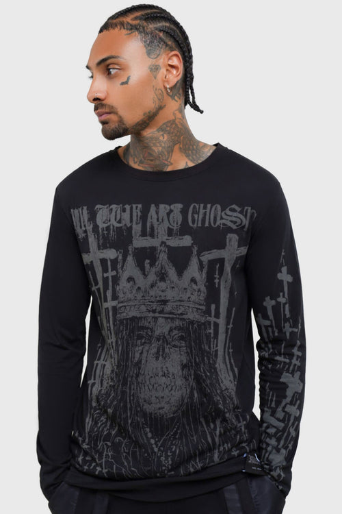 Killstar Diablo Doom Long Sleeved Top Black