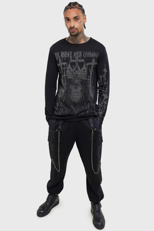 Killstar Diablo Doom Long Sleeved Top Black