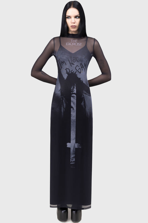 Killstar Do You Know What She Did? Maxi Dress Black