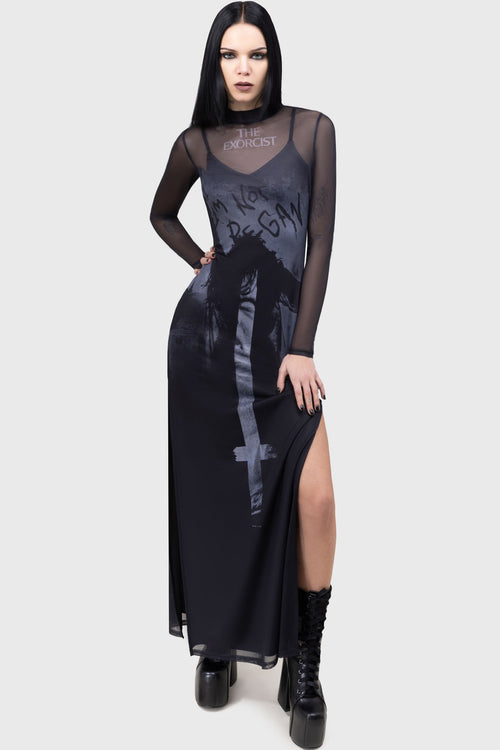 killstar Do You Know What She Did? Maxi Dress Black