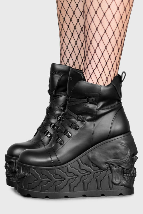 Killstar Doom Platform Boots Black