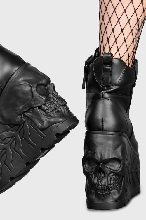 Killstar Doom Platform Boots Black