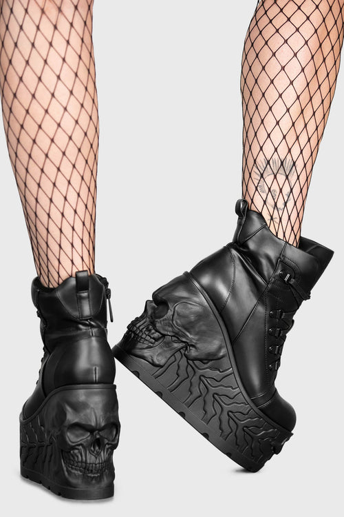 Killstar Doom Platform Boots Black