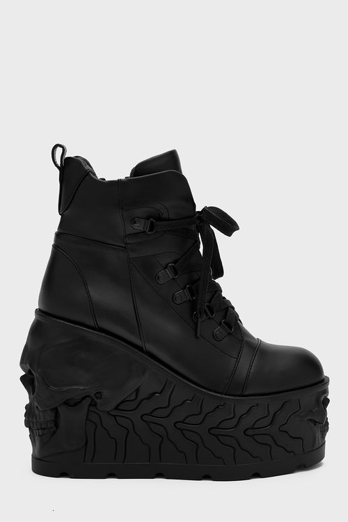 killstar Doom Platform Boots Black