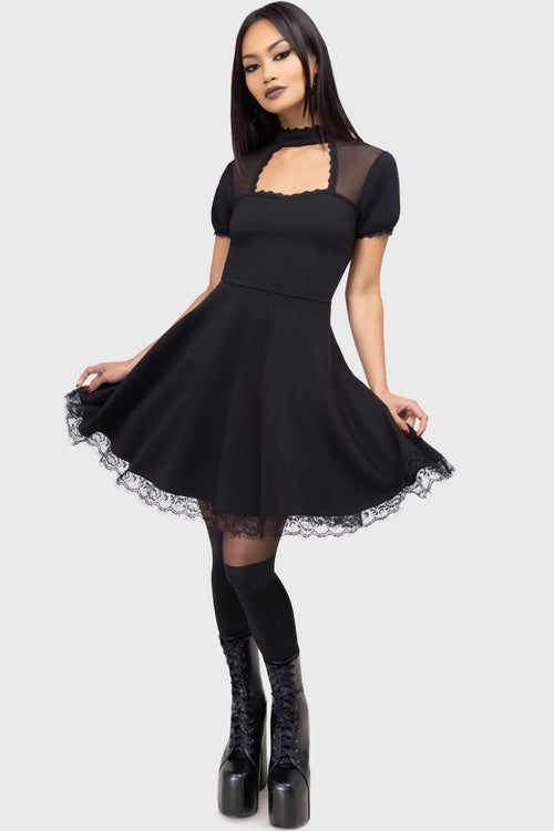 Killstar Draculana Skater Dress [B] Black