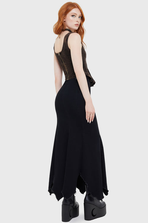 Killstar Dreadmire Corset Top Brown