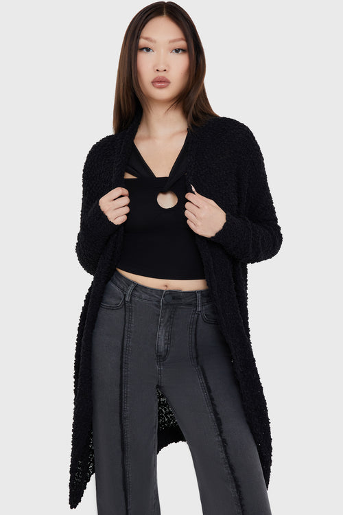 killstar Dreadrift Cardigan Black