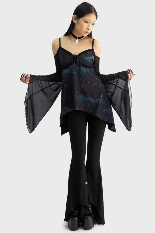 Killstar Dreamanicon Tunic Top Black
