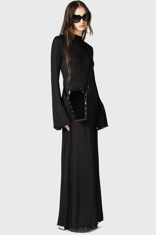 Killstar Drenched Grief Maxi Dress Black