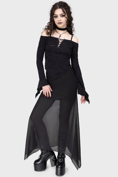 killstar Dust Devil Top Black