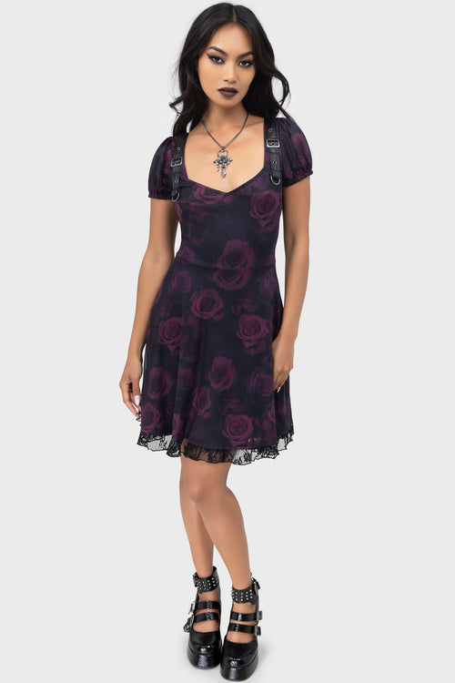 killstar Ebonrose Dress Black