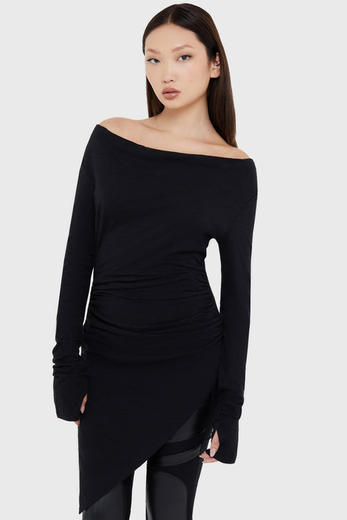 Killstar Ebony Hour Top Black