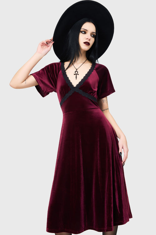 Killstar Echelia Dress [RED] Red