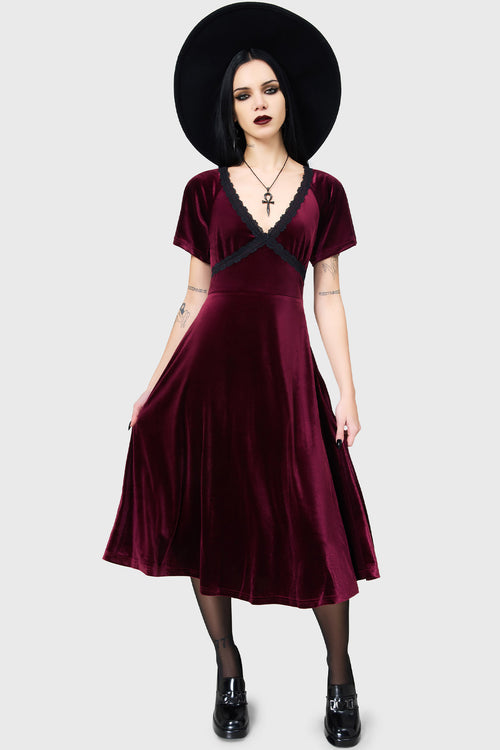 killstar Echelia Dress [RED] Red