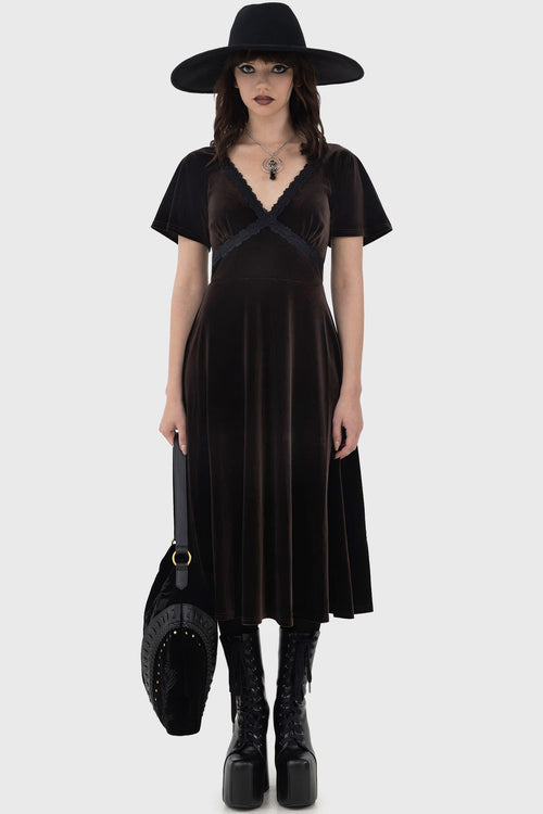 Killstar Echelia Dress Sepia