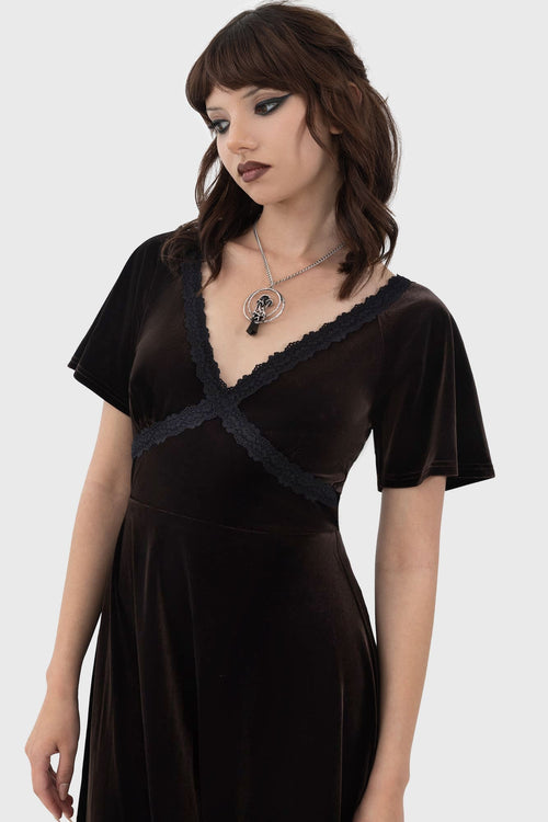 Killstar Echelia Dress Sepia