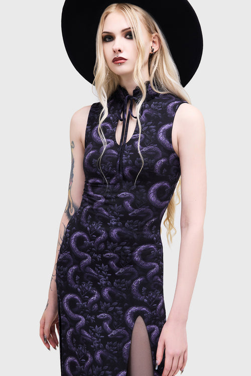 Killstar Eerie Pythia Dress Purple