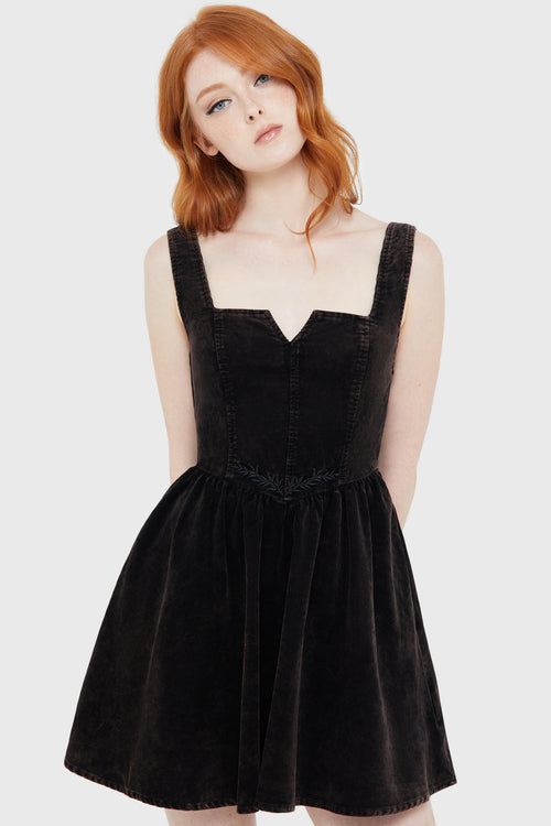 Killstar Elderroot Mini Dress [BROWN] Brown