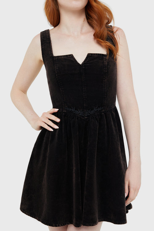 Killstar Elderroot Mini Dress [BROWN] Brown