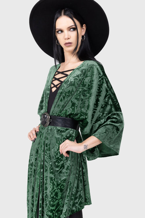 Killstar Emerald Envy Shawl Green
