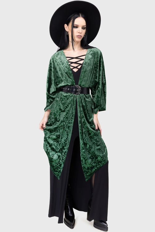 Killstar Emerald Envy Shawl Green