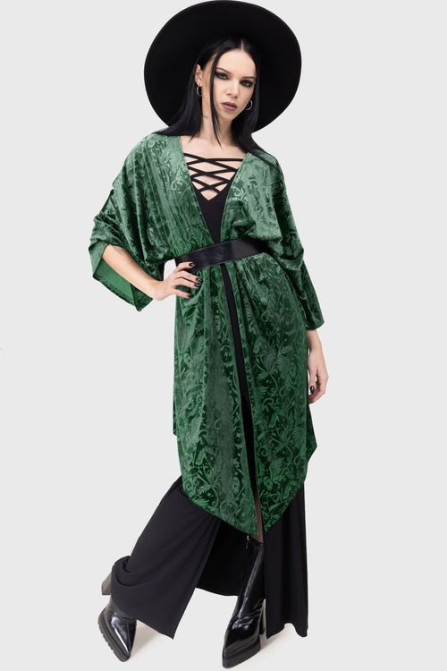 killstar Emerald Envy Shawl Green