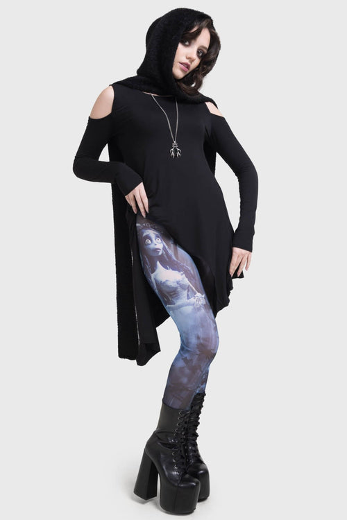 killstar Emily In The Night Leggings Black/Blue
