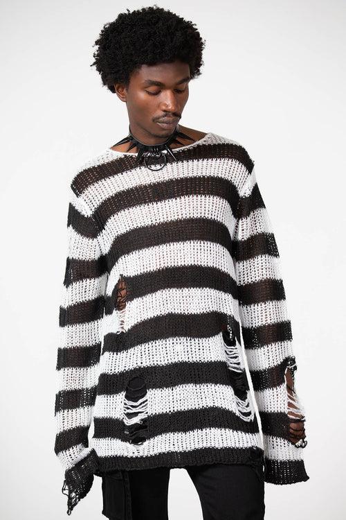 Killstar Emo Knit Sweater White