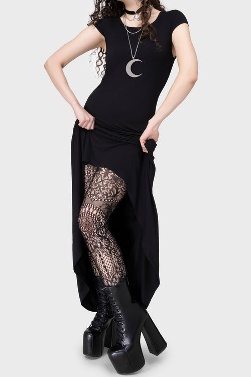 Killstar Empyrean Lace Leggings Black