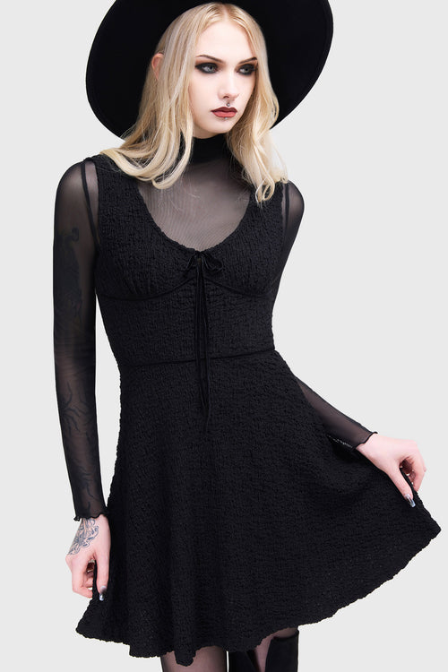 killstar Enchanted Fang Dress Black