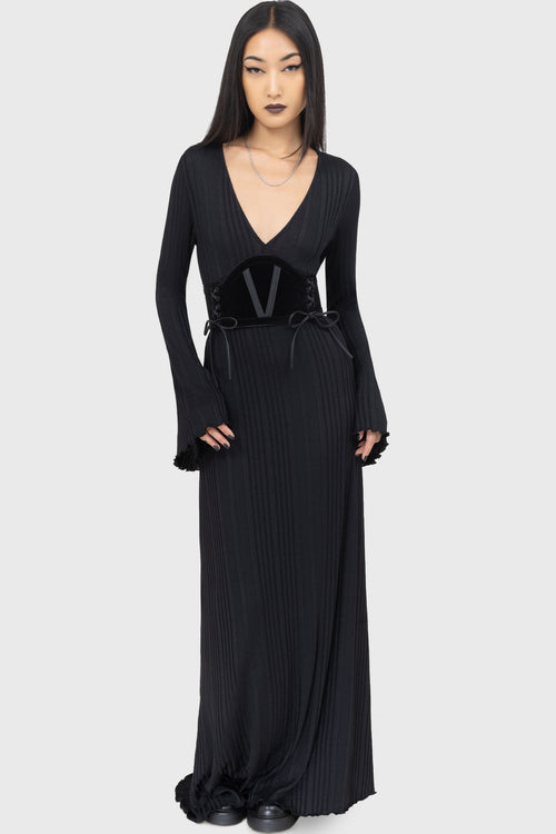 killstar Endless Night Maxi Dress Black