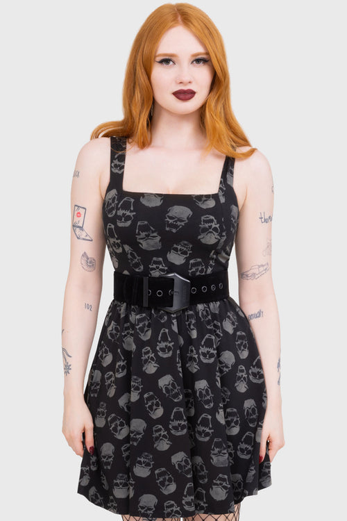 Killstar Enigma Dress Black/Grey