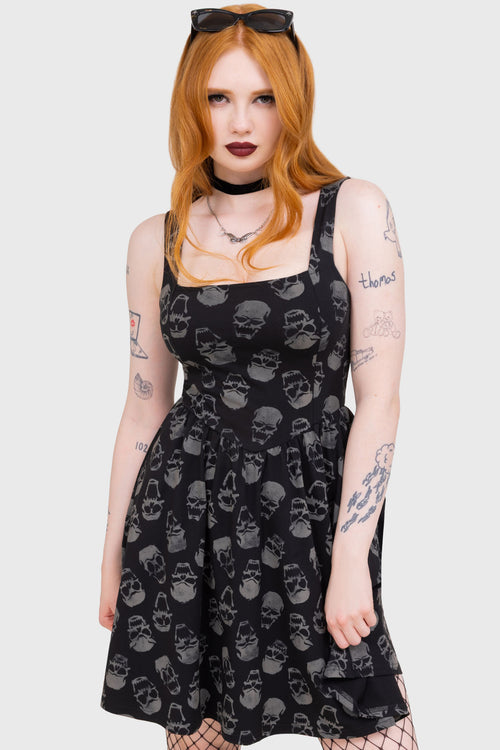 killstar Enigma Dress Black/Grey