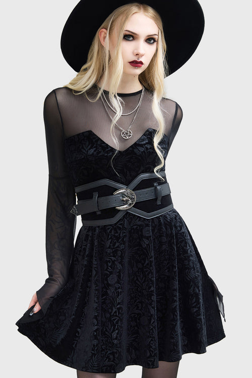 Killstar Enigma Garden Dress Black
