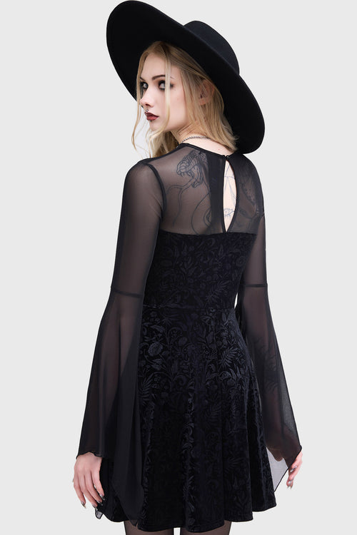 Killstar Enigma Garden Dress Black