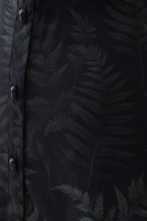 Killstar Equinoxx Shirt Dress Black/Green