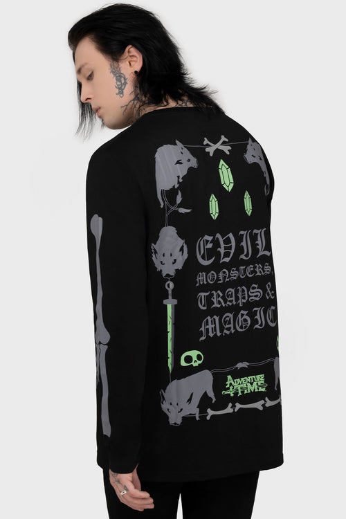Killstar Evil Magic Long Sleeve T Shirt Black