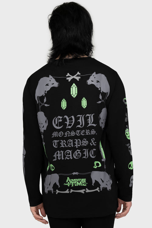Killstar Evil Magic Long Sleeve T Shirt Black