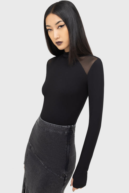 Killstar Fallen Night Bodysuit Black