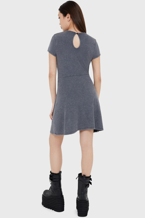 Killstar Fallen Vault Dress Grey