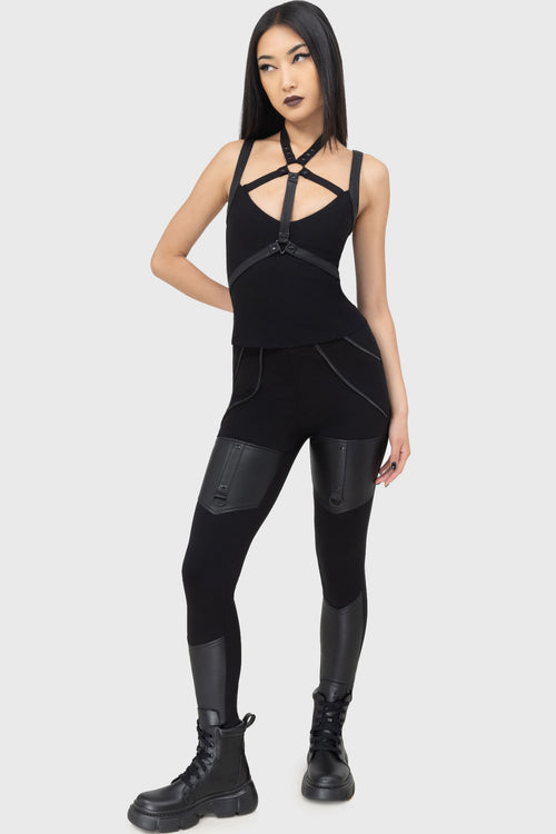 Killstar Fallen World Leggings Black