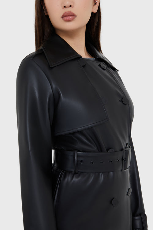 Killstar Falling Night Coat Black