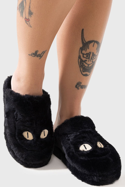 killstar Familiar Woods Slippers Black