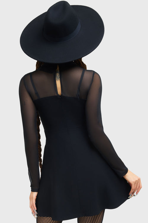 Killstar Feeling Fangtastic Skater Dress Black