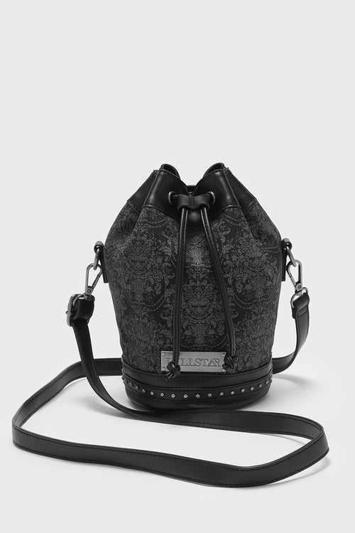 killstar Fiend's Secret Bucket Bag Black/Grey