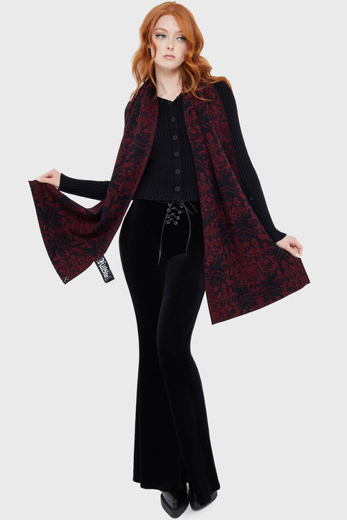 Killstar Fiend Scarf Black/Red